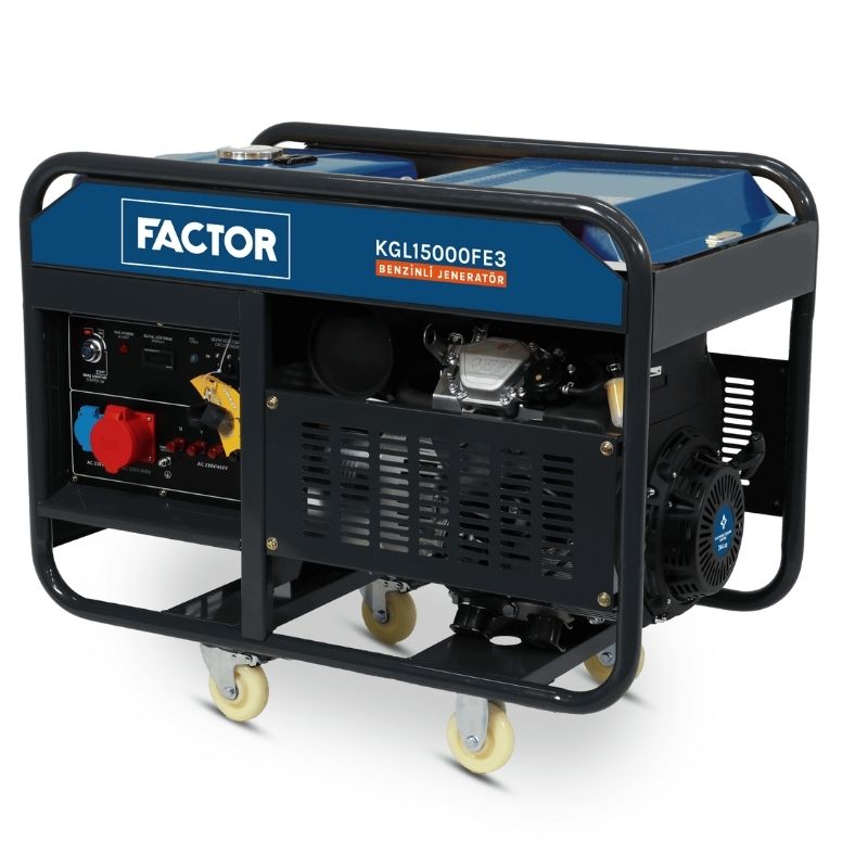 FACTOR FCKGL15000FE3 BENZİNLİ JENERATÖR 15 KVA TRİFAZE