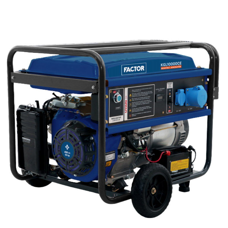 FACTOR KGL10000CE KVA BENZİNLİ MONOFAZ 9,4 KAVA JENERATÖR