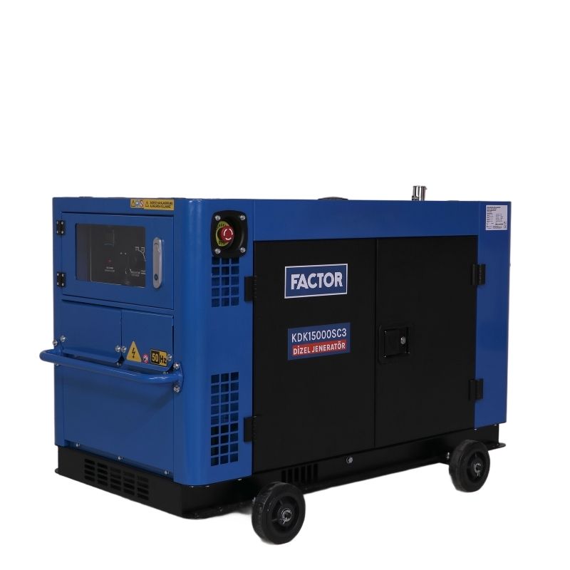 FACTOR FCKDK15000SC3 15 KVA DİZEL KABİNLİ TRİFAZE JENERATÖR