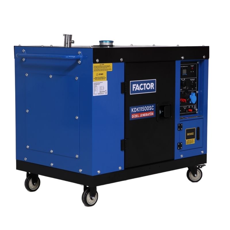 FACTOR FCKDK11500SC 11 KVA DİZEL KABİNLİ JENERATÖR 230V