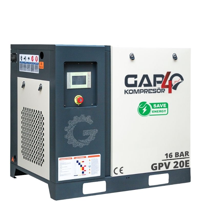 GAP 16 Bar 20 Hp 500 Lt İnvertörlü Vidalı Hava Kompresörü